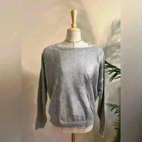 Victoria’s Secret Knit Grey Mint Boat Neck Jumper Sweater - XS - Picture 2 of 7